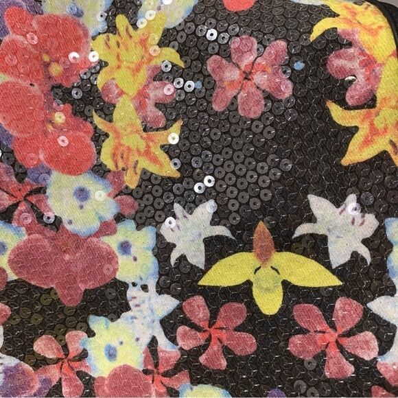 Candies Floral Sequin Backpack Retro New - Picture 5 of 5